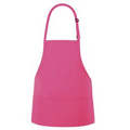 F10 Designer Raspberry Bib Apron W/ 3 Pockets & Slider Adjustment